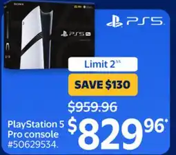 Walmart PlayStation 5 Pro console offer