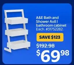 Walmart A&E Bath and Shower Axil l bathroom cabinet offer