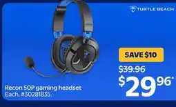 Walmart TURTLE BEACH Recon 5OP gaming headset offer