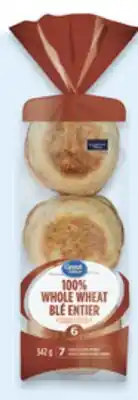 Walmart Great Value English Muffins 6-Pack offer