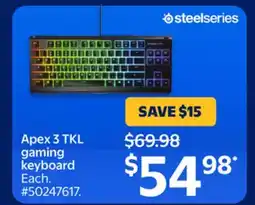 Walmart Apex 3 TKL gaming keyboard offer