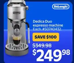 Walmart Dedica Duo espresso machine offer