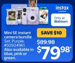 Walmart Mini SE Instant Camera Bundle offer