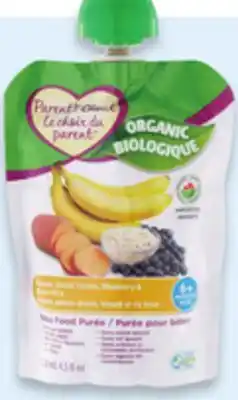Walmart Parent's Choice 100% organic pouches offer