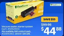 Walmart FoodSaver Vacuum sealer starter system Each offer