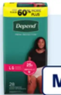 Walmart Depend incontinence products offer