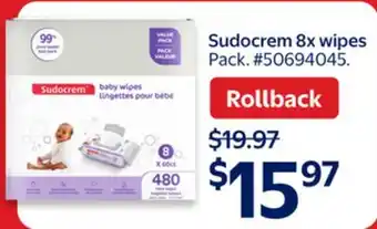 Walmart Sudocrem 8x wipes offer