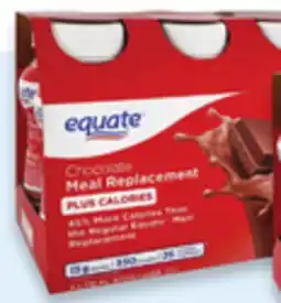 Walmart Equate Plus Calories meal replacement shakes offer