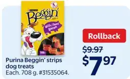 Walmart Purina Beggin' strips dog treats offer