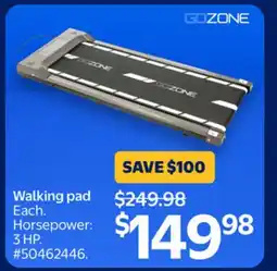 Walmart Go Zone Walking Pad offer