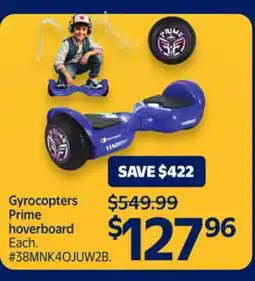 Walmart Gyrocopters Prime hoverboard offer