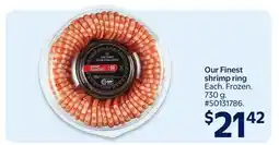 Walmart Our Finest shrimp ring offer