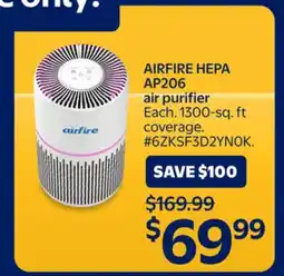 Walmart AIRFIRE HEPA AP206 air purifier offer