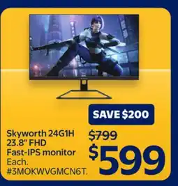 Walmart Skyworth 24GH 23.8 FHD Fast-IPS monitor offer