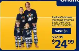 Walmart PatPat Christmas matching pyjamas offer