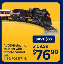 Walmart AUOSHI electric train set with remote control offer