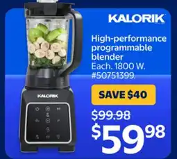 Walmart High-performance programmable blender offer
