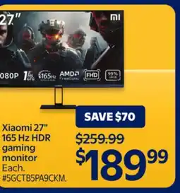 Walmart Xiaomi 27 165 Hz HDR gaming monitor offer