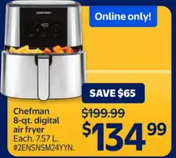 Walmart Chefman 8-qt. digital air fryer offer