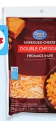 Walmart Great Value cheese shreds 320 g offer