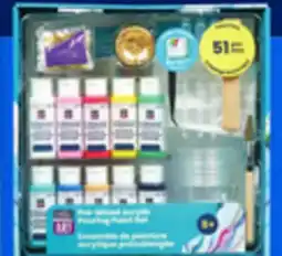 Walmart 51-piece pre-mixed acrylic pouring paint set offer