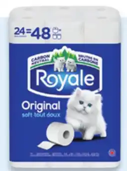 Walmart Royale 2-ply bathroom tissue 24 = 48 rolls Pack offer