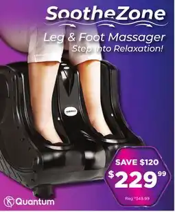 Showcase SootheZone Leg & Foot Massager offer