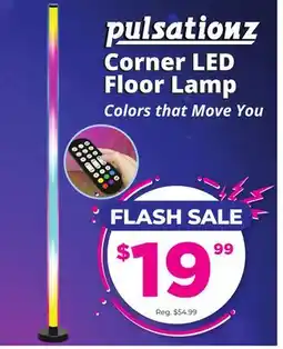 Showcase pulsationz Corner LED Floor Lamp offer