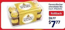 Walmart Ferrero Rocher chocolates 16s offer