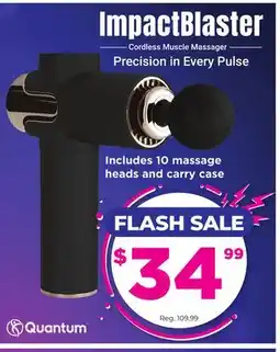 Showcase ImpactBlaster Cordless Muscle Massager offer
