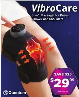 Showcase VibroCare 3-in-1 Massager for Knees, Elbows, and Shoulders offer