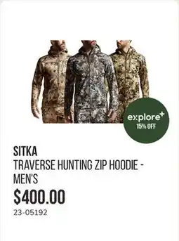 Sail Traverse Hunting Zip Hoodie - Men's offer