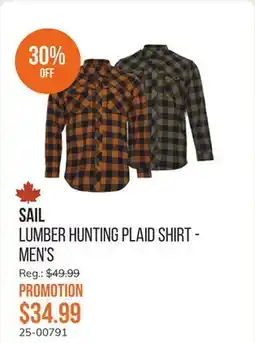 Sail Lumber Hunting Plaid Shirt - Men's offer