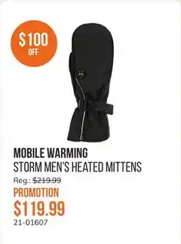 Sail Storm Men's Heated Mittens offer
