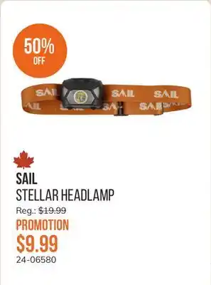 Sail Stellar Headlamp offer