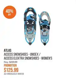 Sail Access Snowshoes - Unisex / Access Elektra Snowshoes - Women's offer