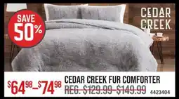 Cabela's CEDAR CREEK FUR COMFORTER offer