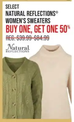 Cabela's SELECT NATURAL REFLECTIONS WOMEN'S SWEATERS offer
