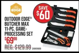 Cabela's OUTDOOR EDGE BUTCHER MAX 11-PC. GAME-PROCESSING SET offer