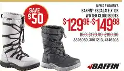 Cabela's Baffin Men's Escalate X Winter Boot - 8 - Black offer