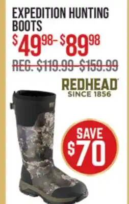 Cabela's REDHEAD EXPEDITION HUNTING BOOTS offer