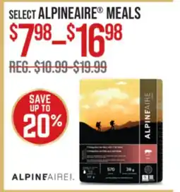 Cabela's SELECT ALPINEAIRE MEALS offer