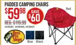 Cabela's BASS PRO SHOPS PADDED CAMPING CHAIRS offer