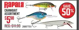 Cabela's CRANKBAIT ASSORTMENT offer