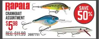 Cabela's CRANKBAIT ASSORTMENT offer