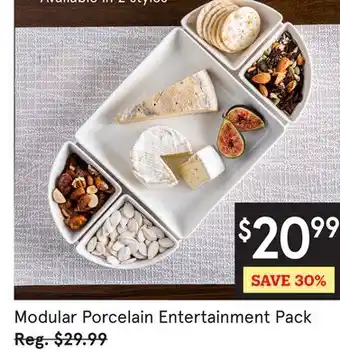 Kitchen Stuff Plus Modular Porcelain Entertainment Pack offer