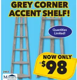 Surplus Furniture Grey Corner Accent Etagere offer