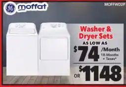 Surplus Furniture Washer & Dryer Sets As Low As offer