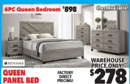 Surplus Furniture Wesley Light Grey Queen Bed offer
