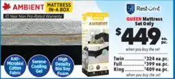 Surplus Furniture Ambient Queen Mattress Set offer